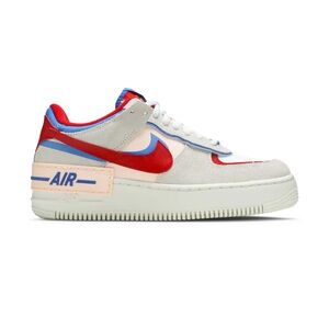 Nike Red and White Shoe Label